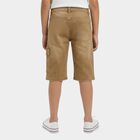 Boys' Khaki Regular Fit Casual Jamaican Shorts, खाकी, small