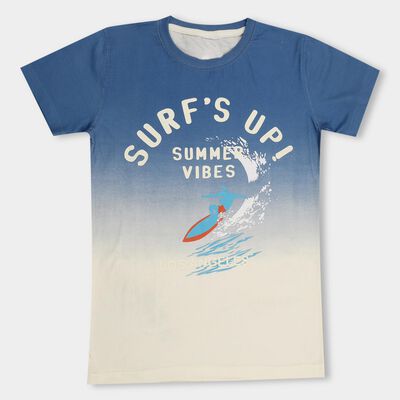 Boys' 100% Cotton Half Sleeves T-Shirt 