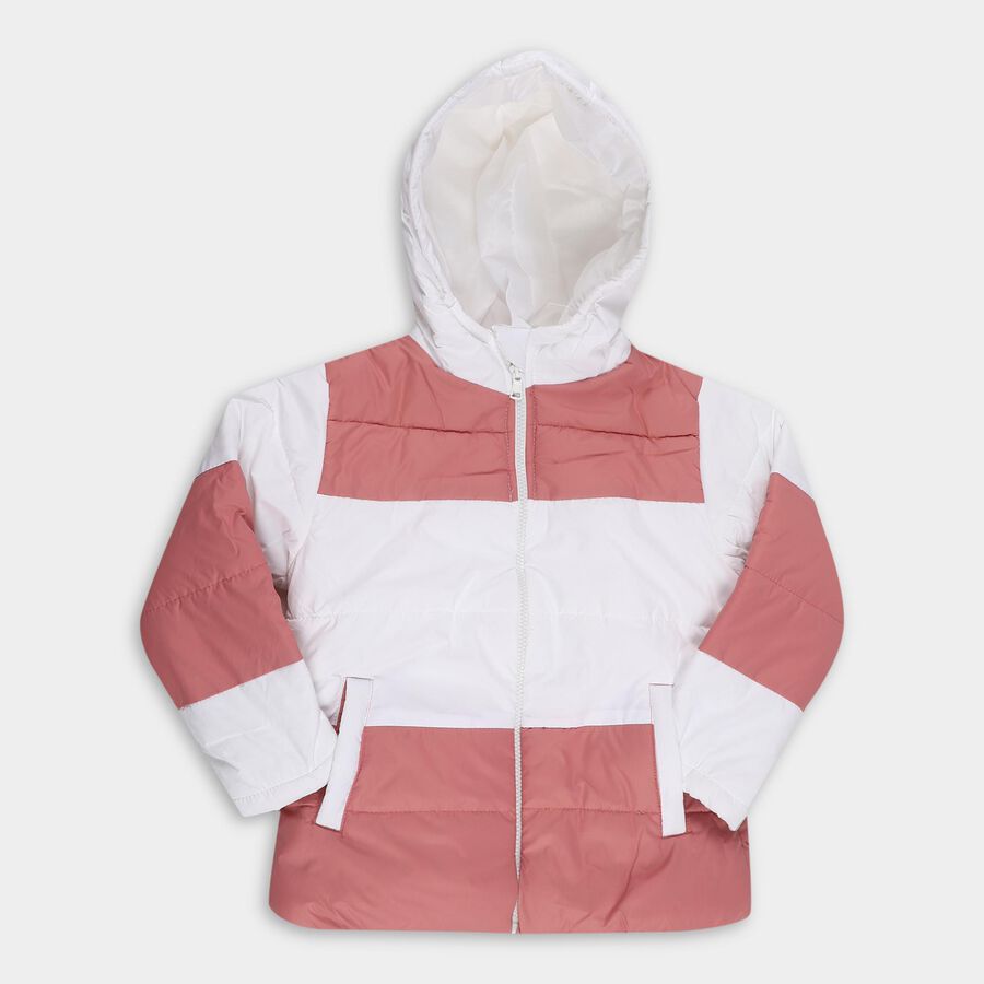 Girls' Jacket, Pink, large image number null