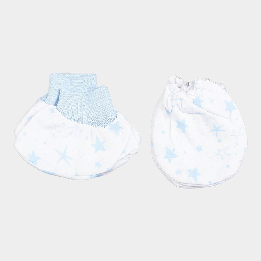Infants Cotton Printed Baby Gift Set, White, large image number null