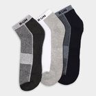 Men's Socks (Pack of 3), गहरा ग्रे, small