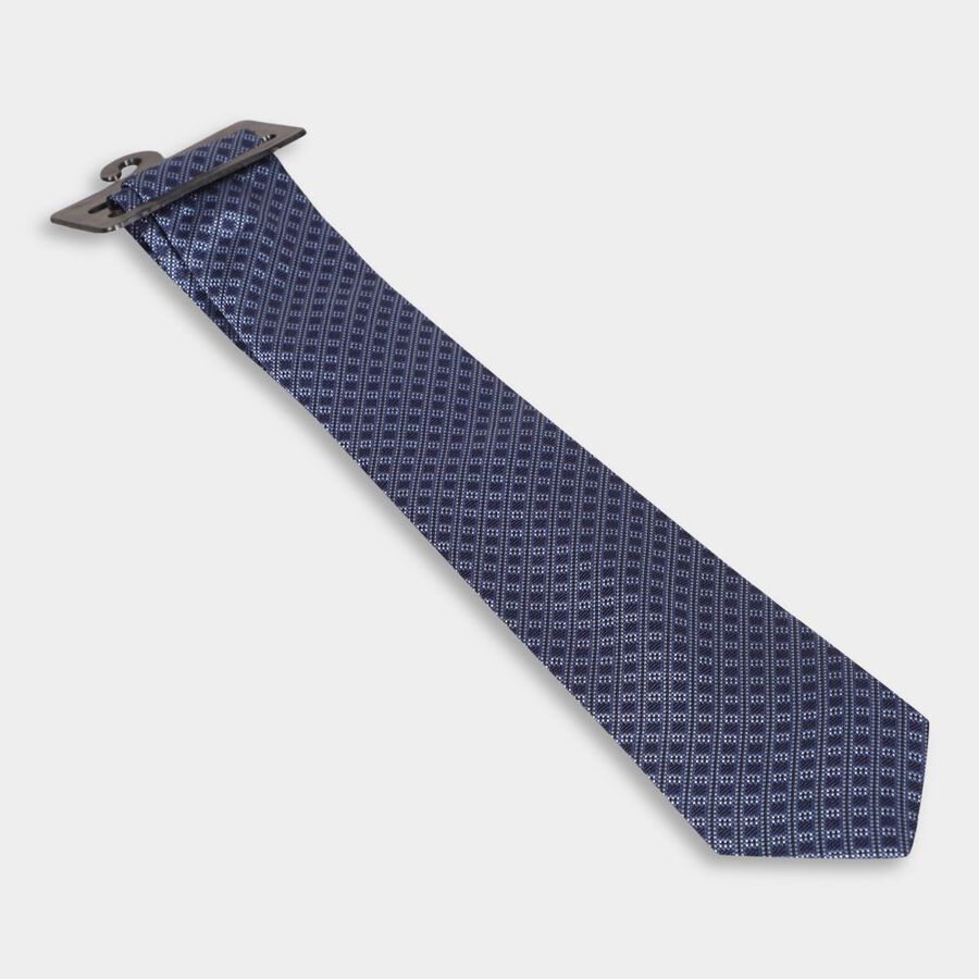 Men's Tie, नेवी ब्लू, large