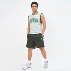 Men's Dark Olive Green Regular Fit Active Bermuda Shorts, Olive, small