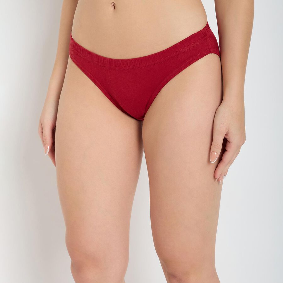 Ladies' Cotton Panty, Maroon, large