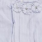 Girls Light Powder Blue Round Neck Casual T-Shirt, Light Blue, small image number null