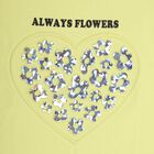 Girls' 100% Cotton T-Shirt , Yellow, small image number null