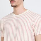 Men's Round Neck Half Sleeves T-Shirt, Light Pink, small