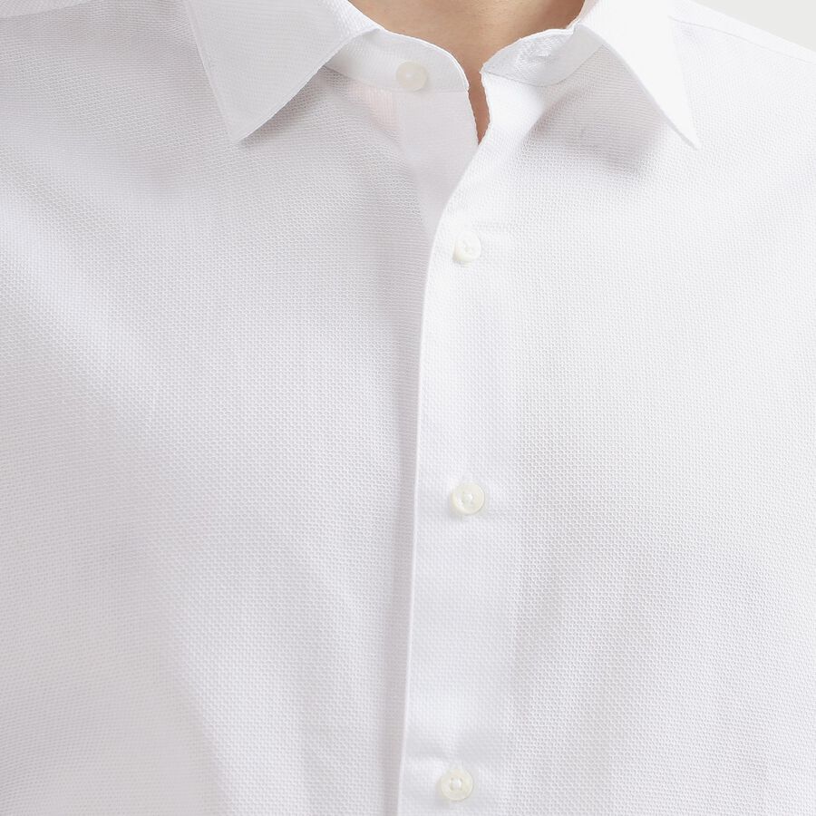 Men's 100% Cotton Formal Shirt, सफ़ेद, large image number null