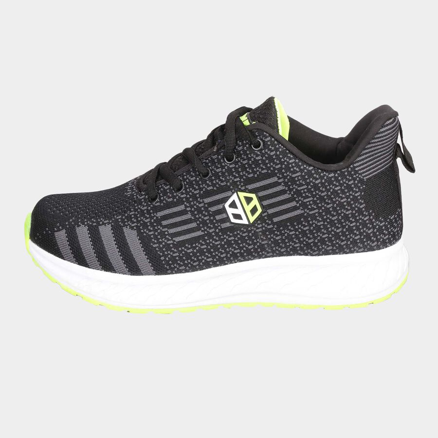 Men Lace-Ups Sports Shoes, Black, large image number null