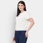 Ladies'  Crop  Top, Off White, small