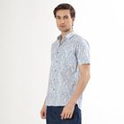 Men's Light Powder Blue Cotton Classic Casual Shirt, Light Blue, small image number null