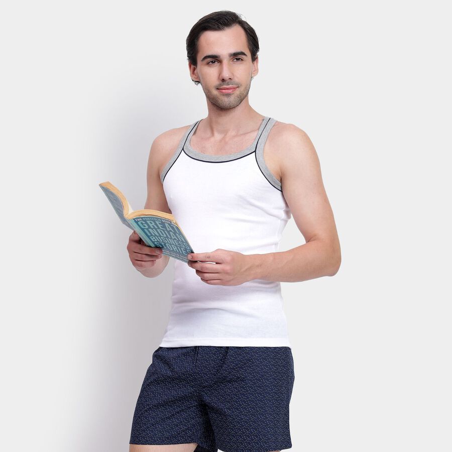 Men's Cotton Gym T-Shirt, सफ़ेद, large image number null