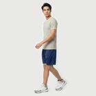 Men's Green Round Neck Striped Regular Drifit T-Shirt, Light Green, small