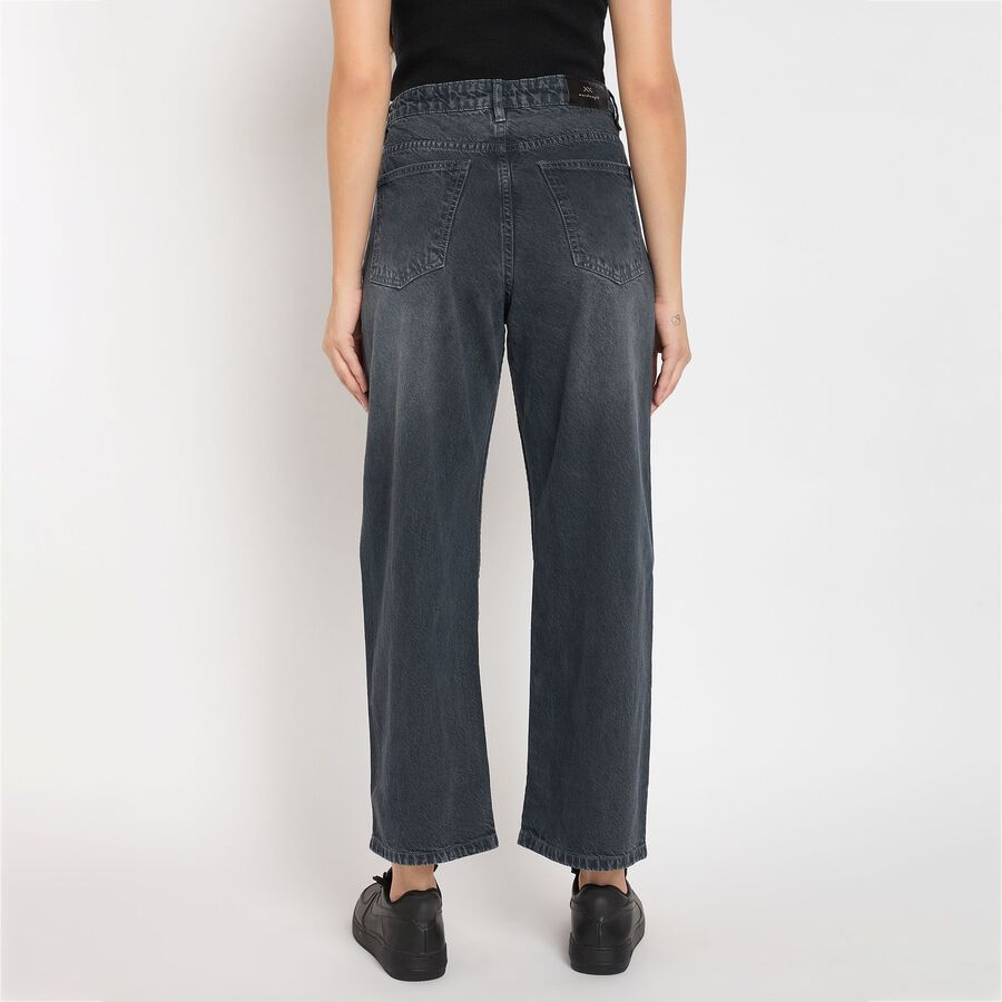 Ladies' 100% Cotton Jeans, Light Grey, large image number null