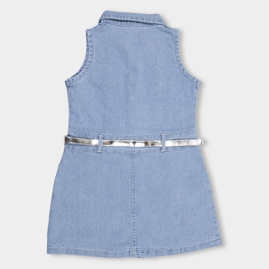 Girls' Frock , Light Blue, large
