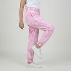 Women's Pink Regular Fit Cotton Track Pants, Light Pink, small