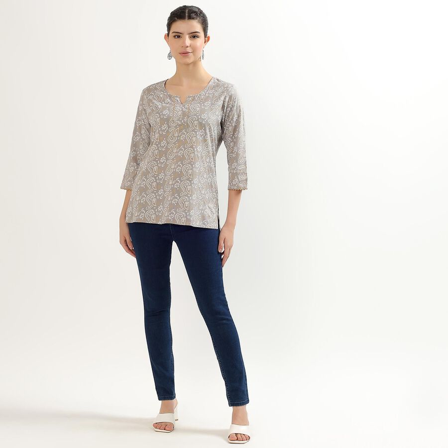 Ladies' Kurti , Light Grey, large image number null