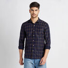 Checks Casual Shirt, नेवी ब्लू, small image number null
