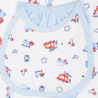 Infants Printed Cotton Baby Gift Set, Light Blue, small image number null
