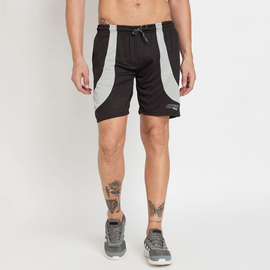 Men's Bermudas, काला, large image number null