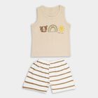 Infant Boys' 100% Cotton Baba Suit , Beige, small image number null