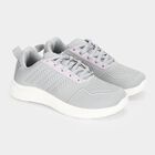 Women's Grey Lace-Up Sneakers, Grey, small