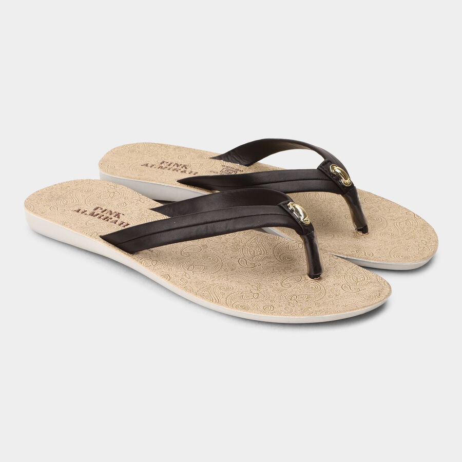 Ladies' Sandal, भूरा, large image number null