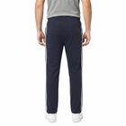 Men's Blue Regular Fit Side-Striped Track Pants, मध्यम नीला, small