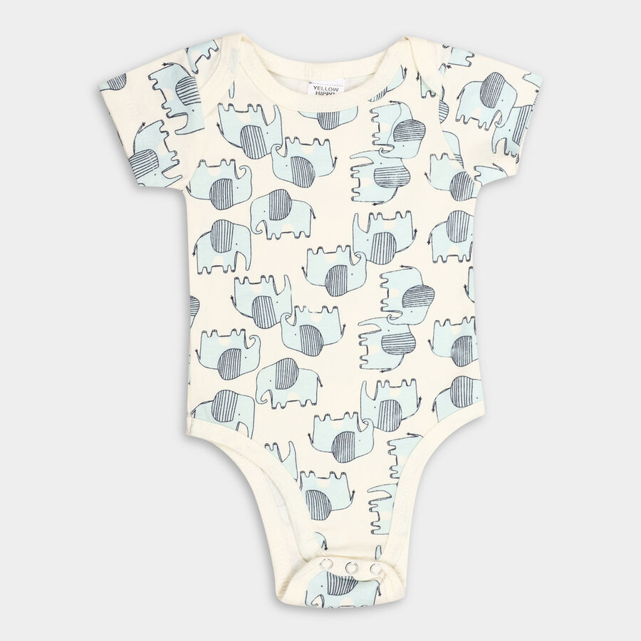 Kids' Cotton Bodysuit, Light Blue, large image number null