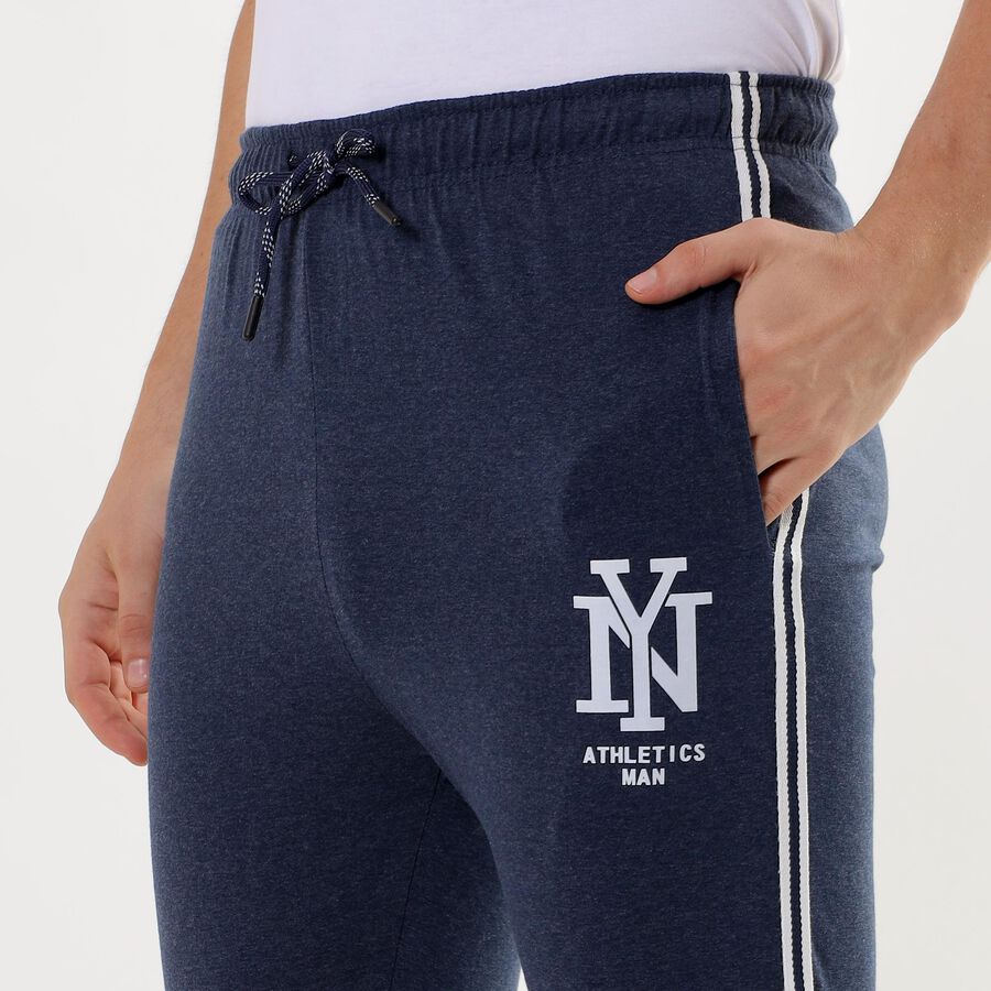 Men's Basic Track Pants , Melange Blue, large image number null