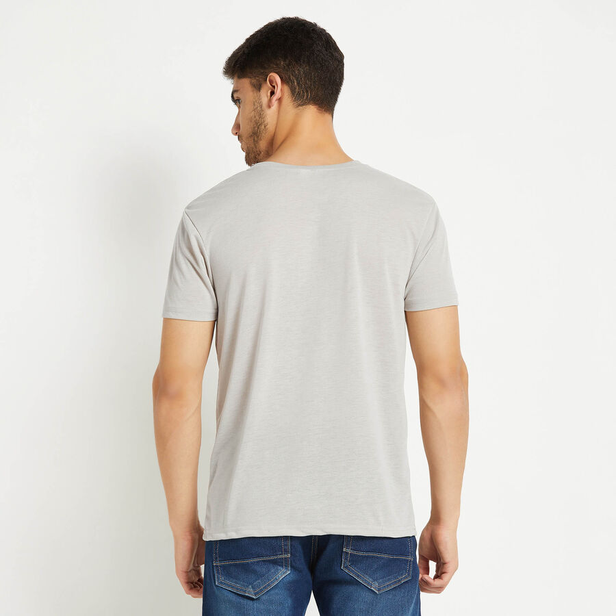 Round Neck T-Shirt, Light Grey, large image number null