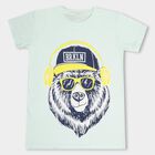 Boys' Half Sleeves T-Shirt , Light Green, small image number null