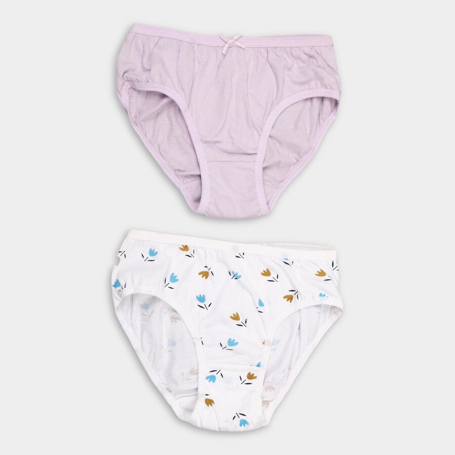Girls' 100% Cotton Panty , White, large image number null