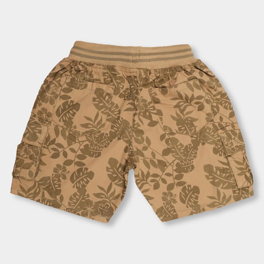 Boys' 100% Cotton Bermudas, Brown, large image number null