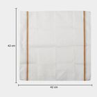 Men's White Striped Pack of 3 Handkerchief, White, small