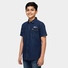 Boys' Casual Shirt, मध्यम नीला, small image number null