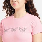 Round Neck T-Shirt, Light Pink, small image number null