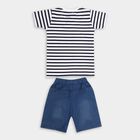 Boys' 100% Cotton Woven Baba Suit, नेवी ब्लू, small image number null