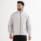 Men's Light Grey High Neck Casual Jacket, हल्का ग्रे, small image number null