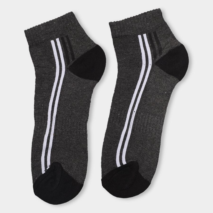 Men's Sports Socks (Pack of 3), मिश्रित हल्का ग्रे, large image number null