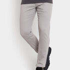 Solid 5 Pocket Casual Trousers, Light Grey, small image number null