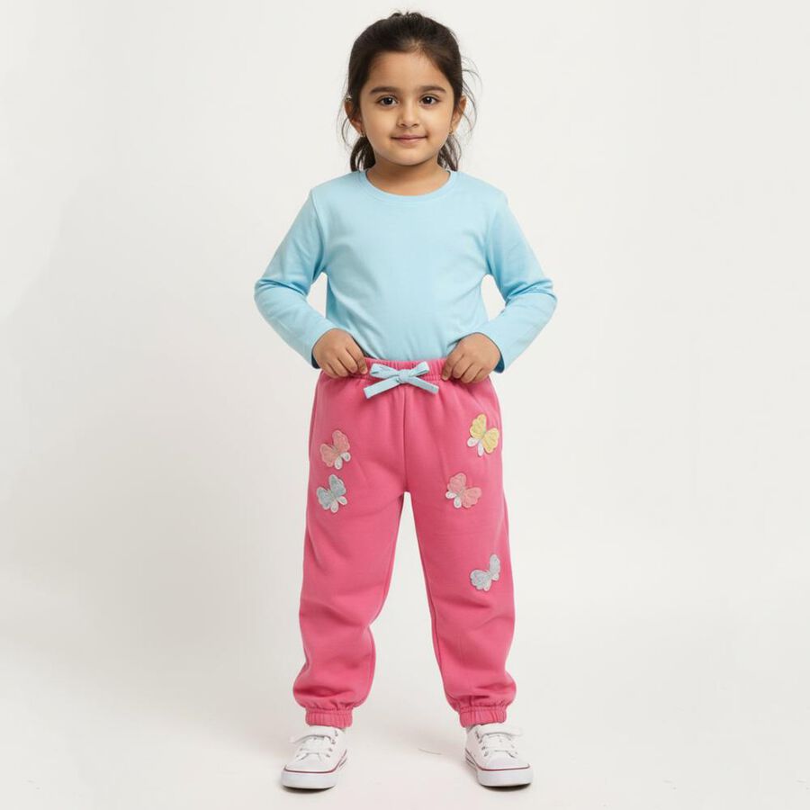 Girls' Pyjama, Pink, large image number null