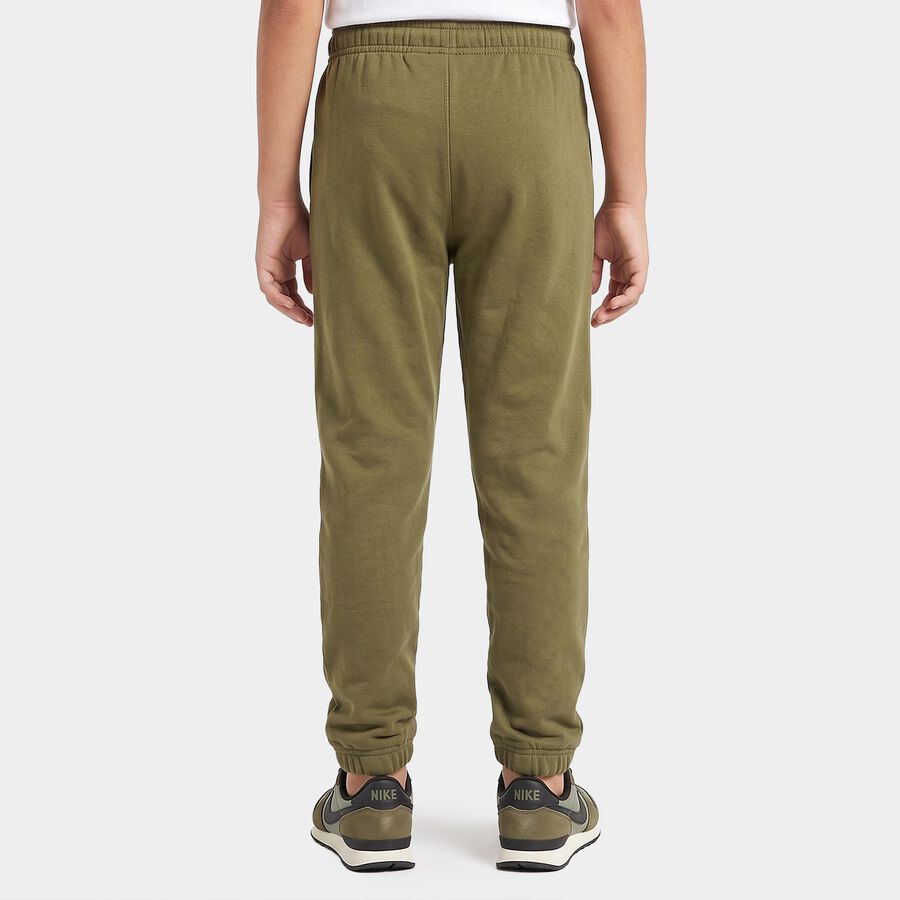 Boys Olive Green Jogger Graphic Printed Pyjama, Olive, large