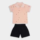 Infant Boys' 100% Cotton Baba Suit, Light Pink, small image number null