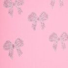 Girls' Bright Pink Cotton Round Neck Casual T-Shirt, Pink, small image number null