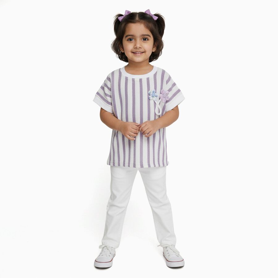 Girls' T-Shirt, Lilac, large image number null