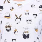 Ladies' Round Neck T-Shirt , White, small