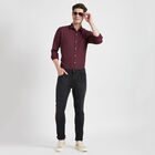 Printed Casual Shirt, Wine, small image number null