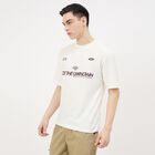 Men's White Round Neck Classic T-Shirt, Off White, small