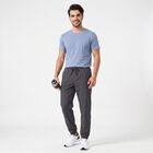 Men's Dark Grey Jogger Fit Solid Track Pants, गहरा ग्रे, small
